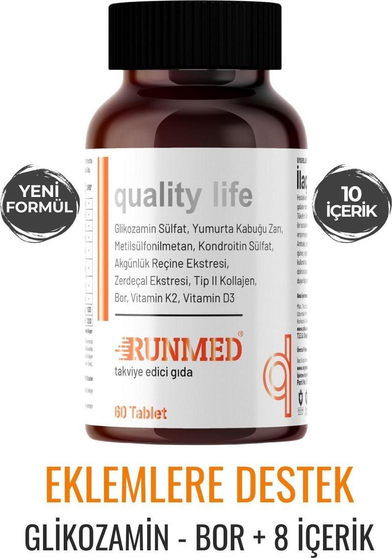 Runmed Glukozamin Msm Kondroitin Tip 2 Kolajen D3 K2 Yumurta Kabuğu Zarı Glucosamine Chondroitin Msm