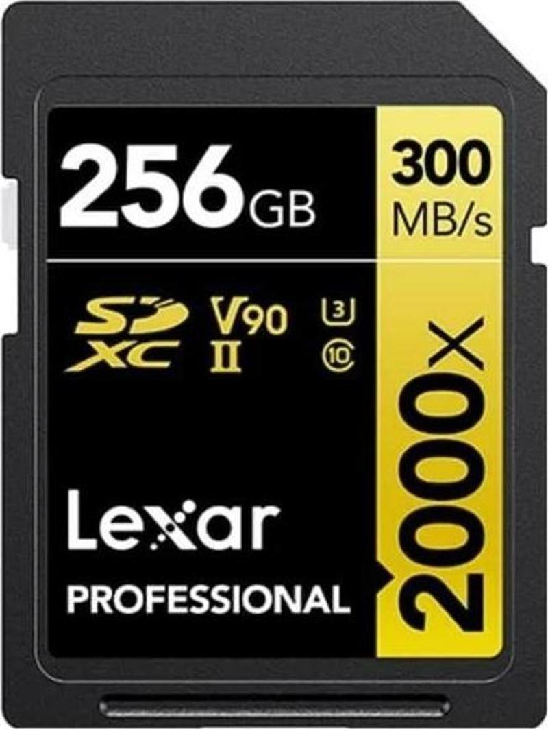 Professional 256GB 2000X 300MB/s 8K V90 SD Hafıza Kartı