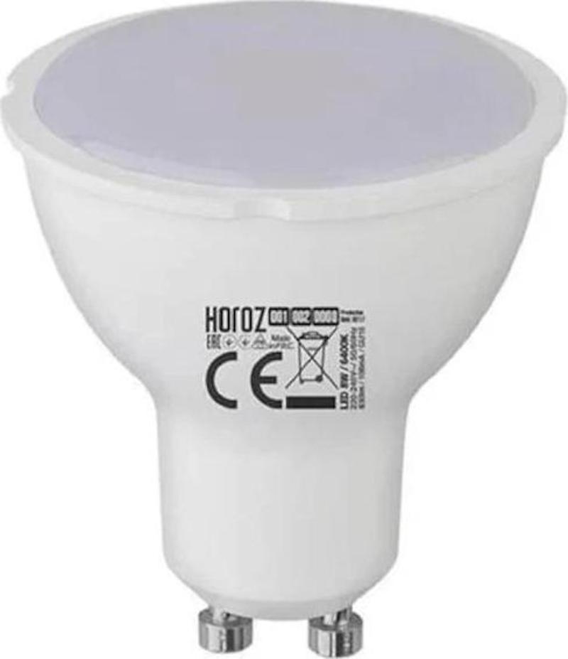 5W Led Ampul GU10 Duylu 4200K Gün Işığı Plus-5 001-002-0005 ( 10 ADET )