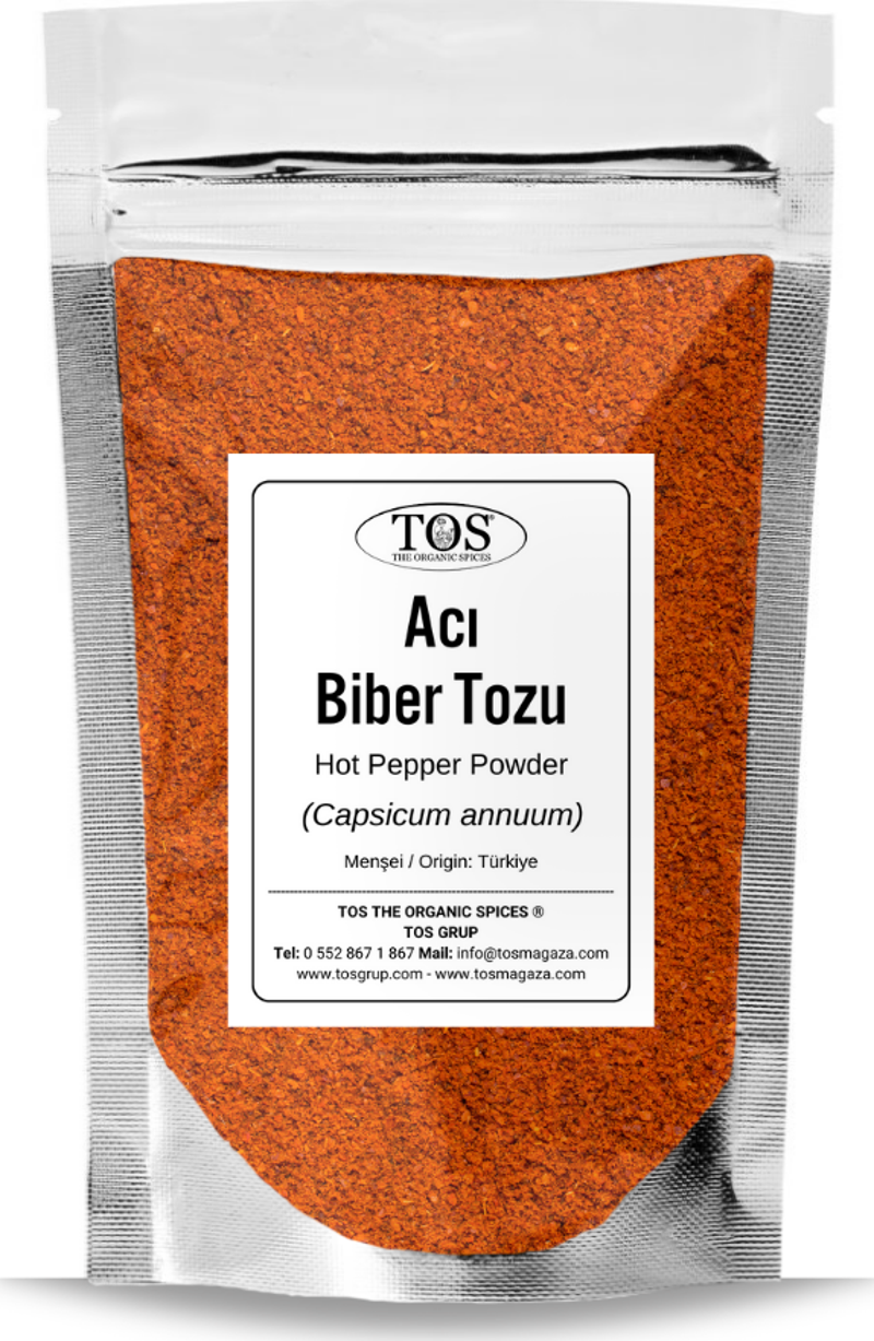 Acı Kırmızı Biber Tozu 250 gr (1. Kalite) Capsicum annuum / Hot Paprika