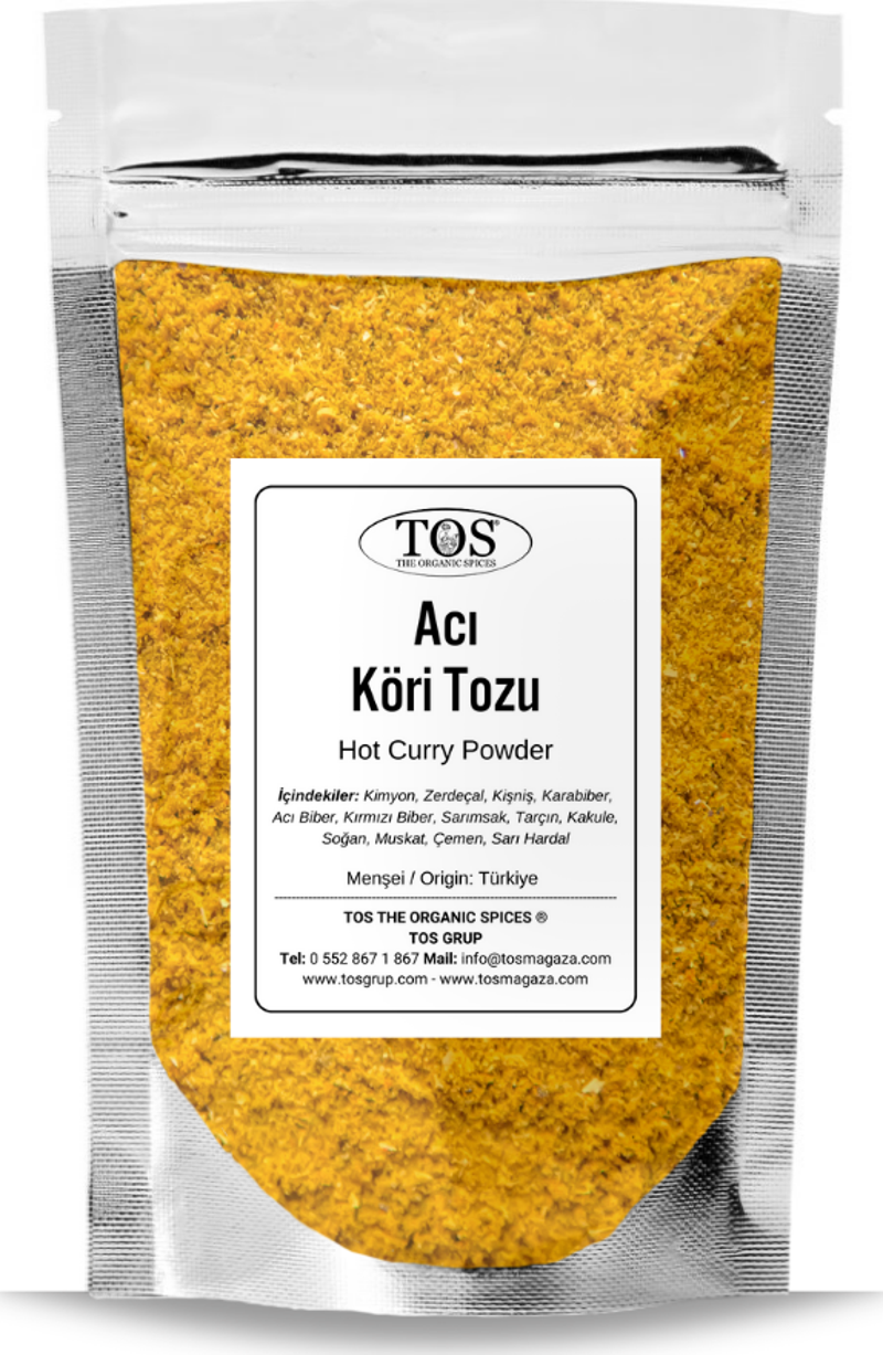 Acı Köri Tozu 500 gr Hot Curry Powder - Premium Quality | Baharat Karışımı
