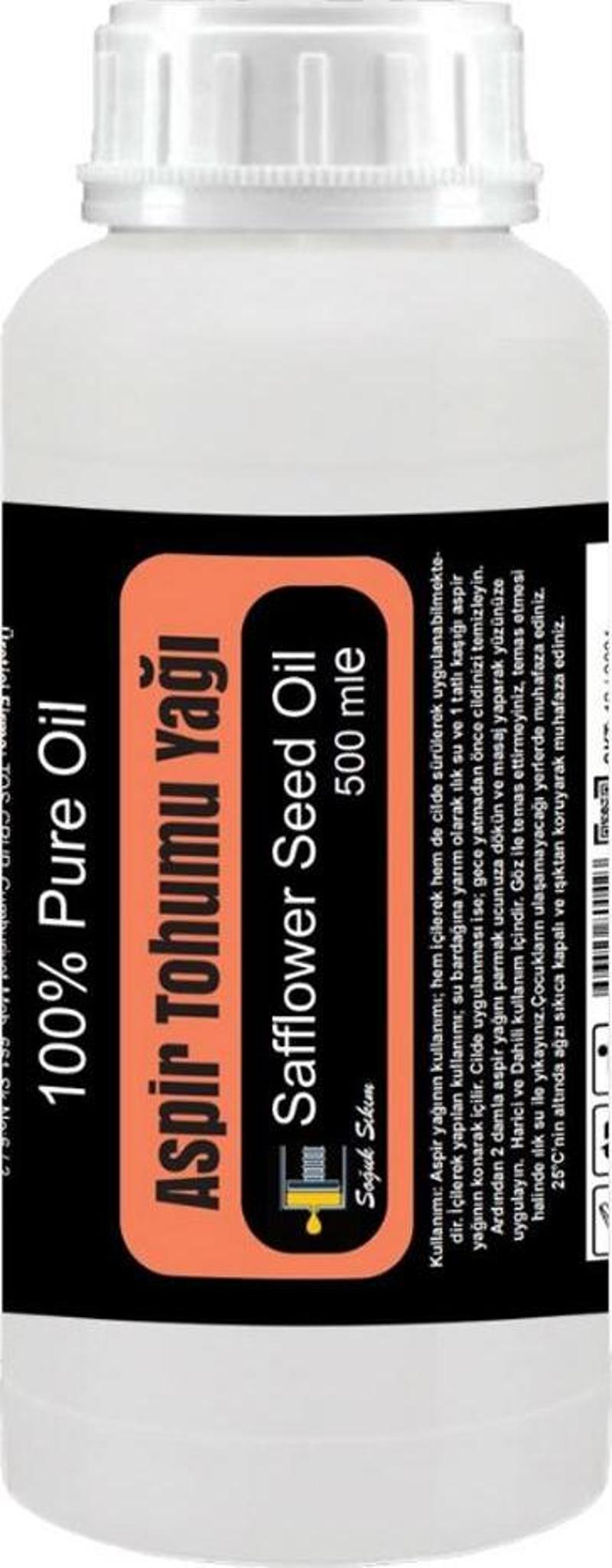 Aspir Tohumu Yağı 500 ml Soğuk Sıkım / Safflower Seed Oil, Cold Pressed