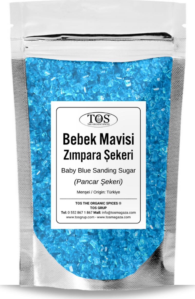 Bebek Mavisi Zımpara Şekeri 100 gr Baby Blue Sanding Sugar