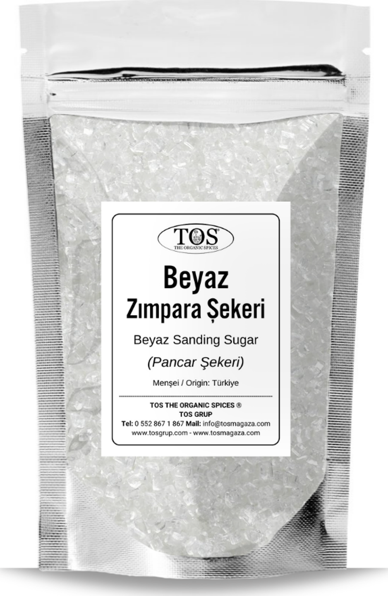 Beyaz Zımpara Şekeri 1 kg White Sanding Sugar