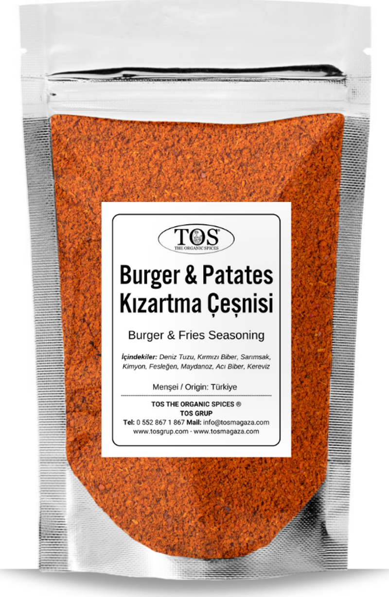 Burger & Patates Kızartma Çeşnisi 100 gr Burger & Fries Seasoning - Premium Quality