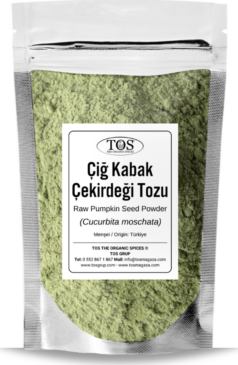 Çiğ Kabak Çekirdeği Tozu 100 gr (1. Kalite) Cucurbita moschata / Raw Pumpkin Seed Powder