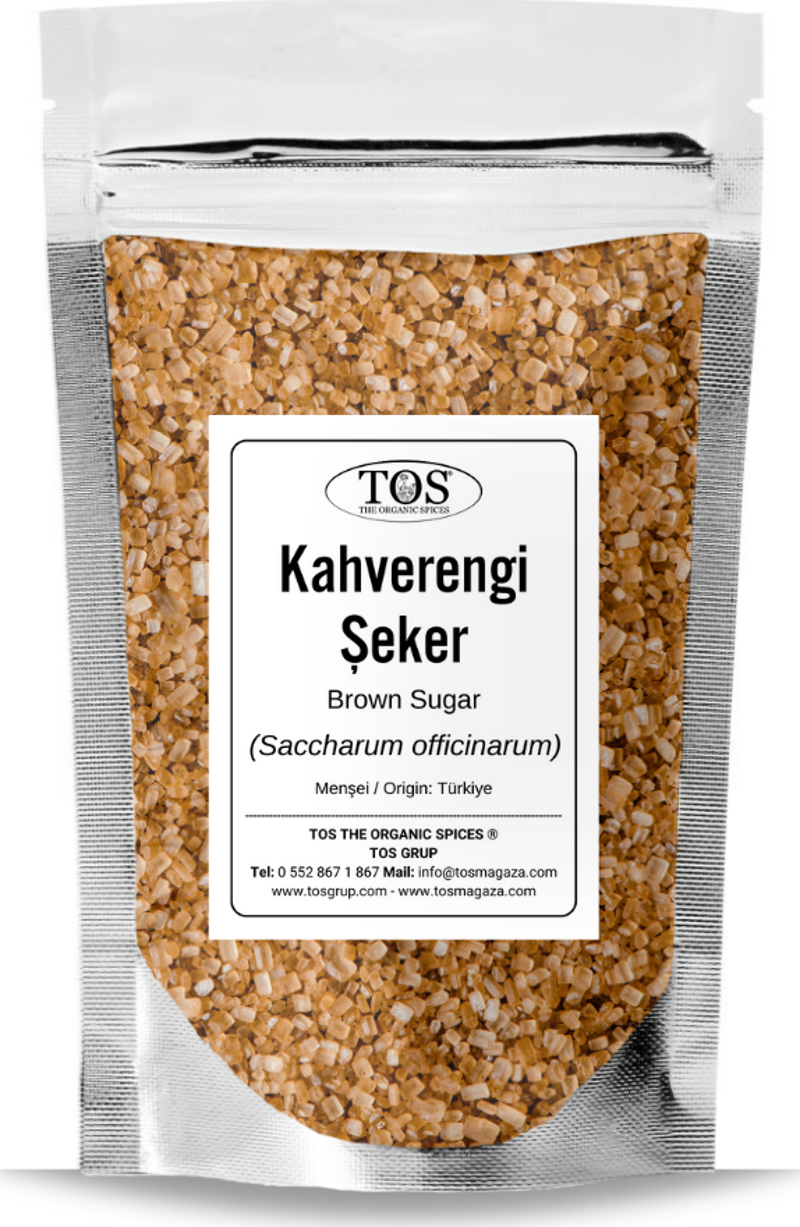 Esmer / Kahverengi Şeker 500 gr (1. Kalite) Brown Sugar