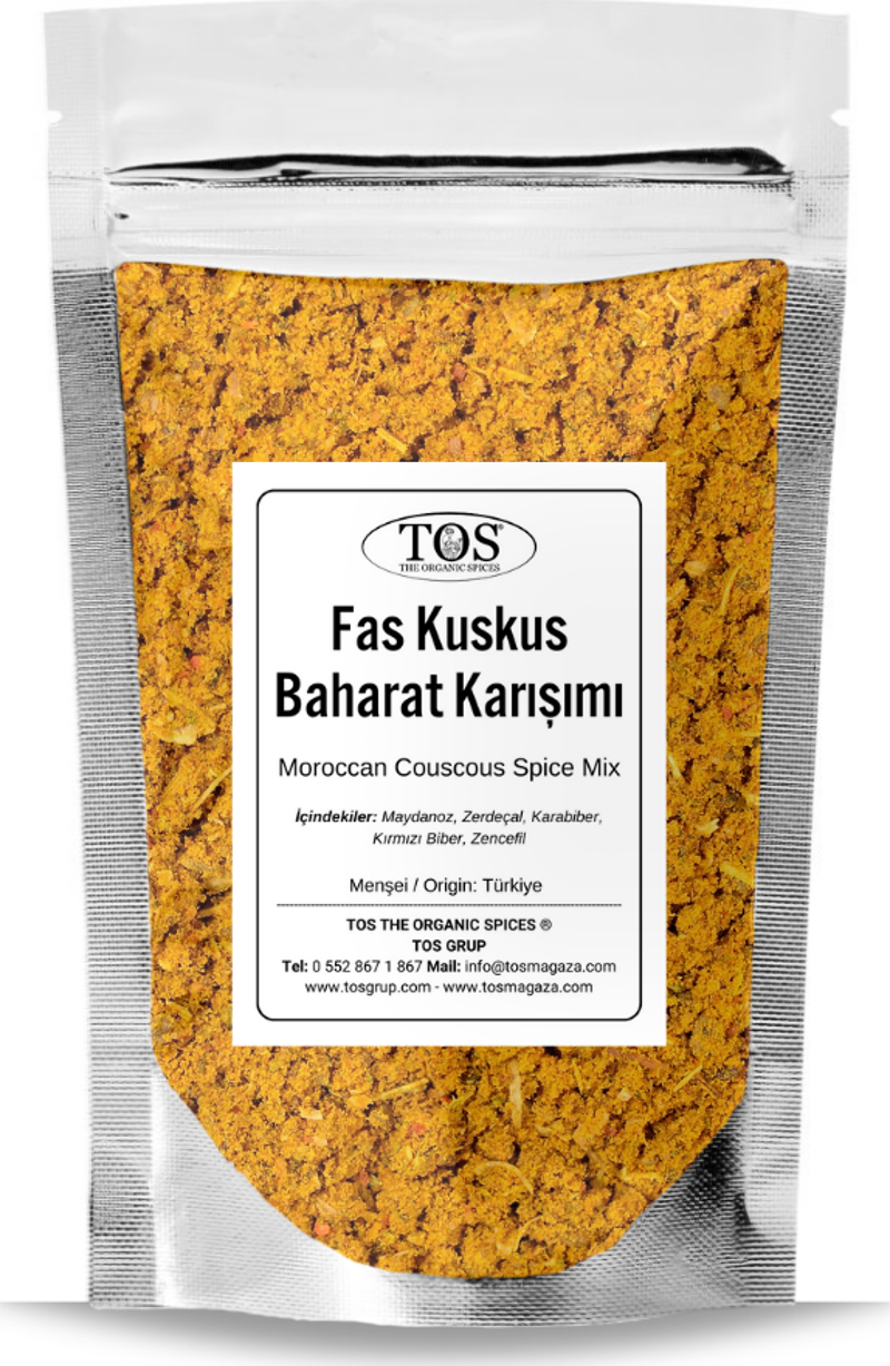 Fas Kuskus Baharatı 250 gr Moroccan Couscous Spice Blend - Premium Quality | Baharat Karışımı