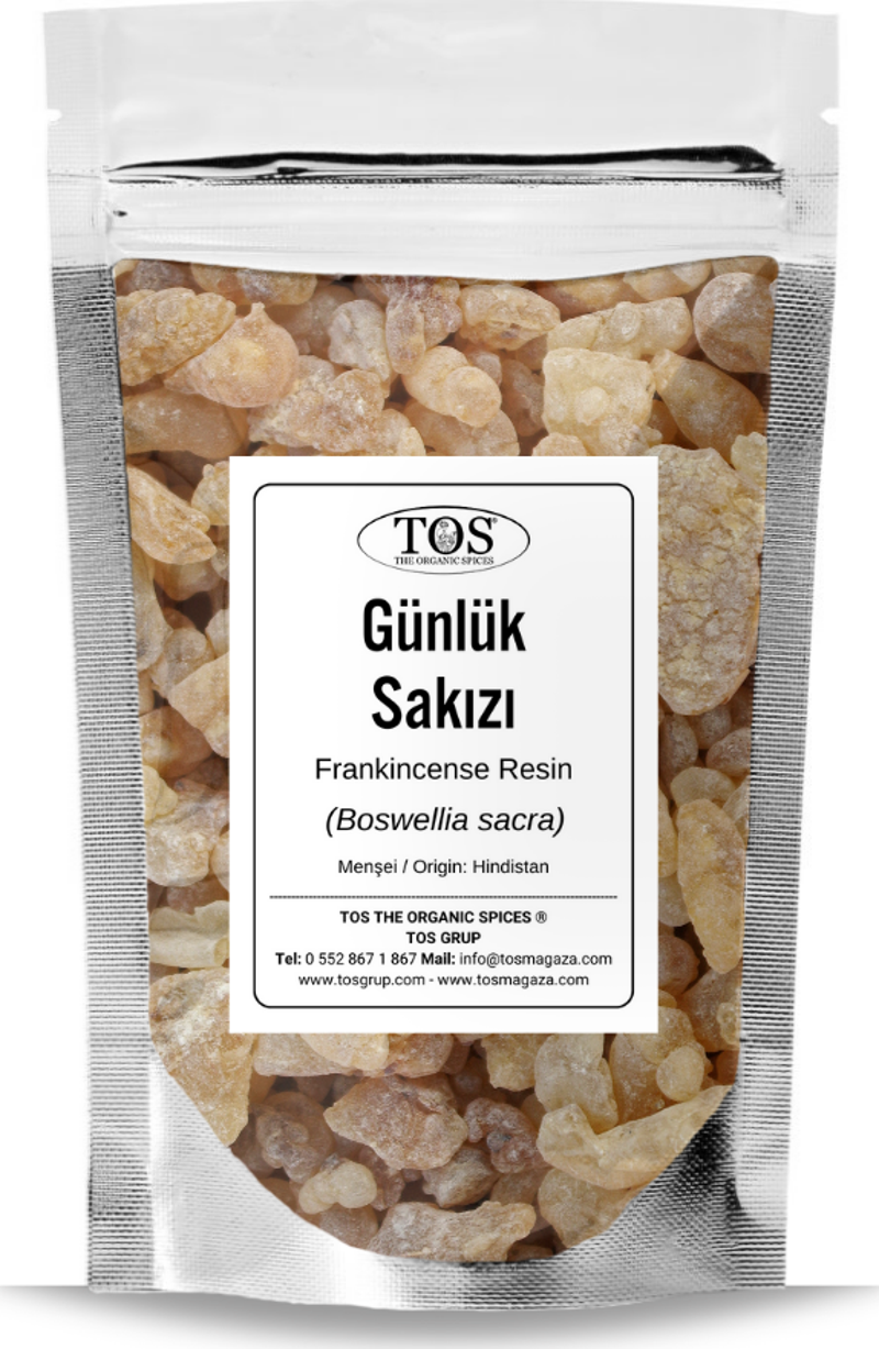 Günlük Sakızı 100 gr (1. Kalite) Boswellia sacra / Frankincense