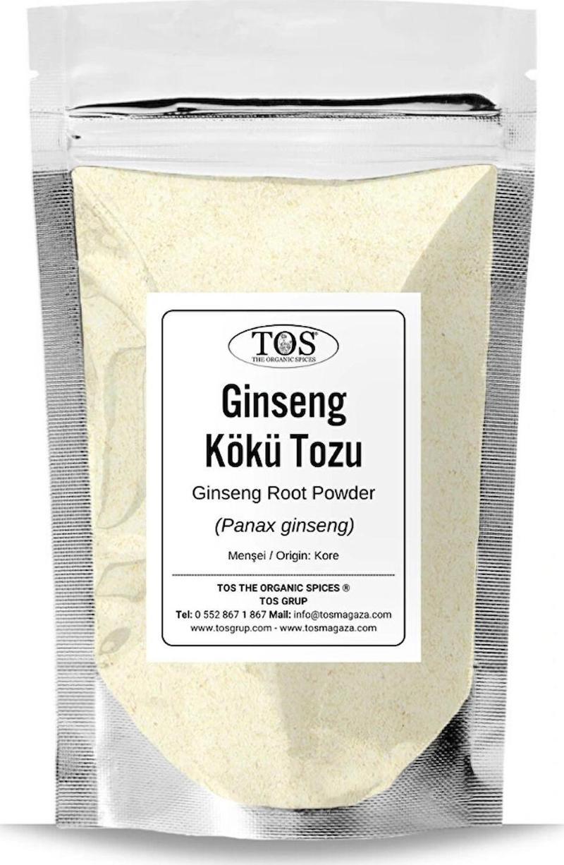 Ginseng Kökü Tozu 25 gr Kore (1. Kalite) Ginseng Root Powder, Korea