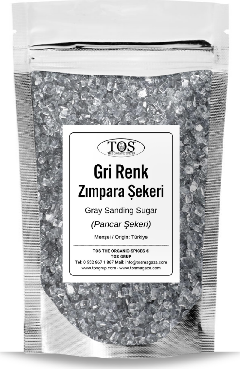 Gri Zımpara Şekeri 250 gr Gray Sanding Sugar