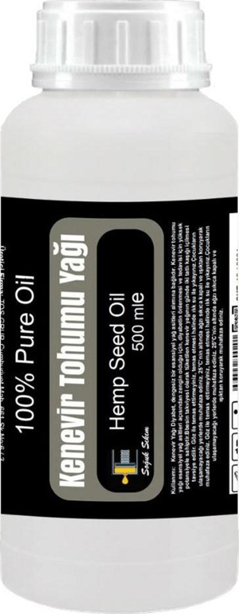 Kendir Tohumu Yağı 500 ml Soğuk Sıkım / Hemp Seed Oil, Cold Pressed