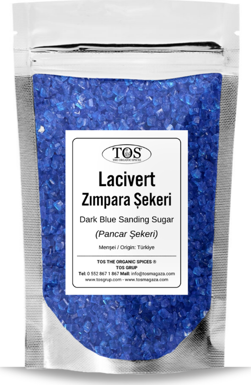 Lacivert Zımpara Şekeri 100 gr Dark Blue Sanding Sugar