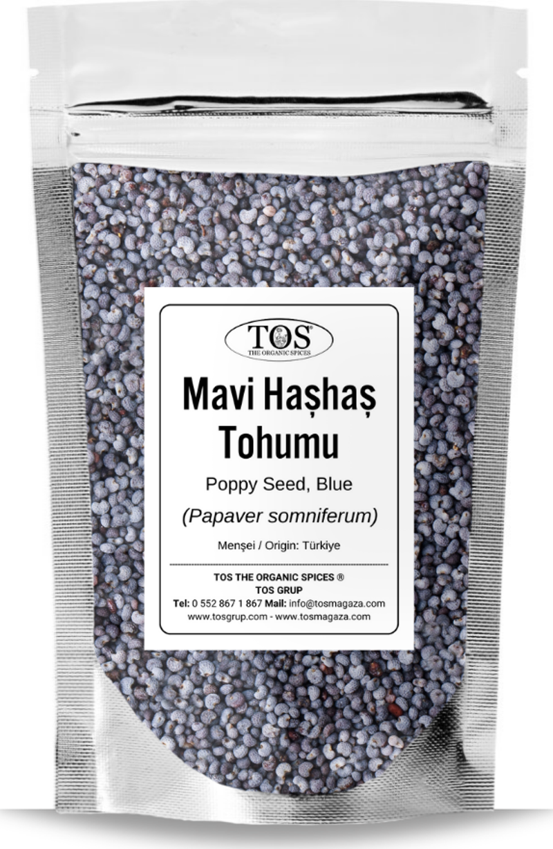 Mavi Haşhaş Tohumu 250 gr (1. Kalite) Papaver somniferum / Blue Poppy Seed