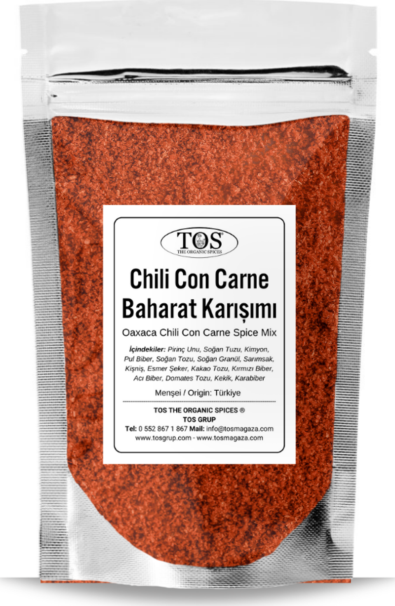 Oaxaca Chili Con Carne Baharat Karışımı 250 gr Oaxaca Chili Con Carne