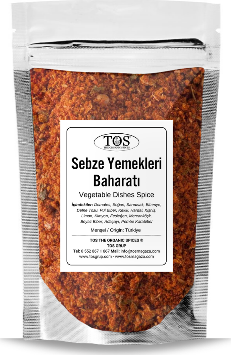 Sebze Yemekleri Baharatı 100 gr Vegetable Dish Spice Blend - Premium Quality | Baharat Karışımı