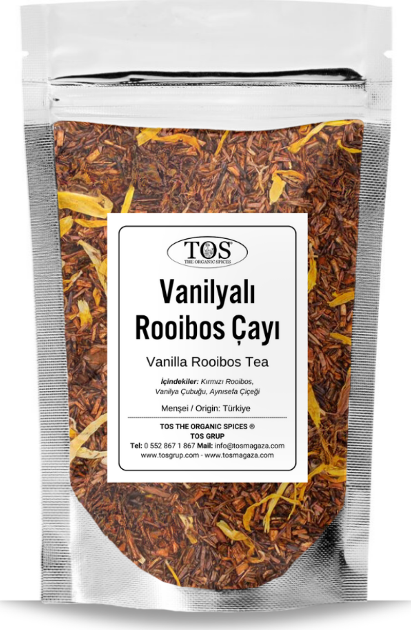 Vanilyalı Rooibos Çayı 100 gr (1. Kalite) Vanilla Rooibos Tea