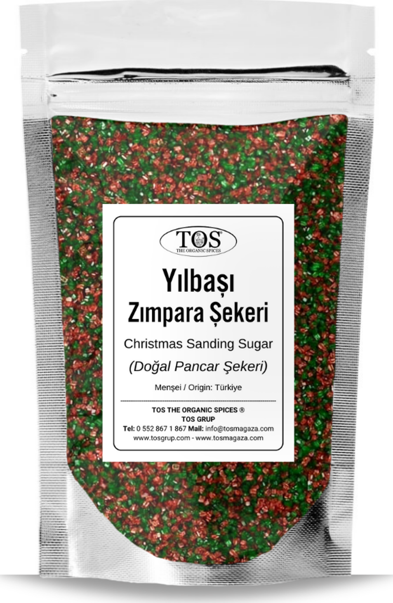 Yılbaşı Zımpara Şeker Karışımı 500 gr Christmas Sanding Sugar