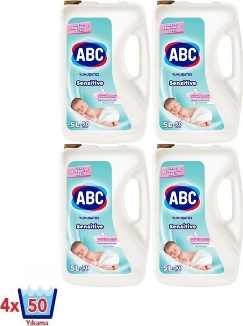 Yumuşatıcı Sensitive 5 Lt 50 Yıkama X 4:200 Yıkama