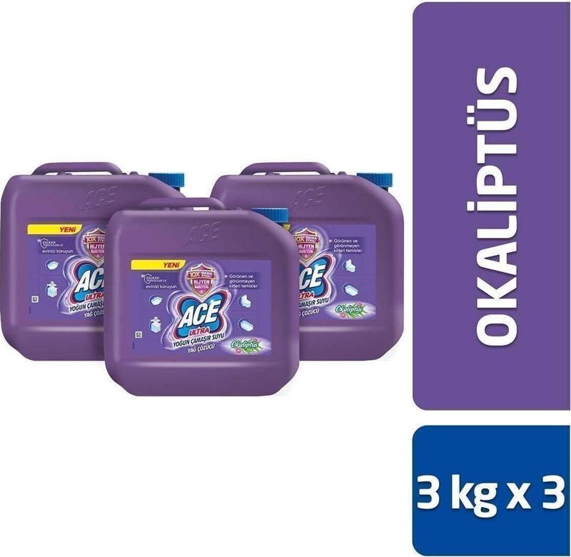 Ultra Yoğun Kıvamlı Çamaşır Suyu Okaliptus 3 Kg X 3 Adet