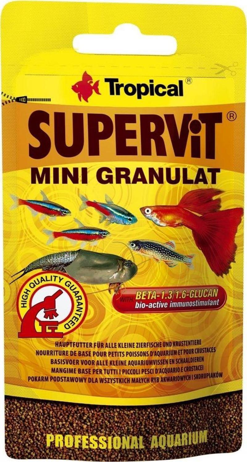 Supervit Mini Granulat Balık Yemi 10 gr