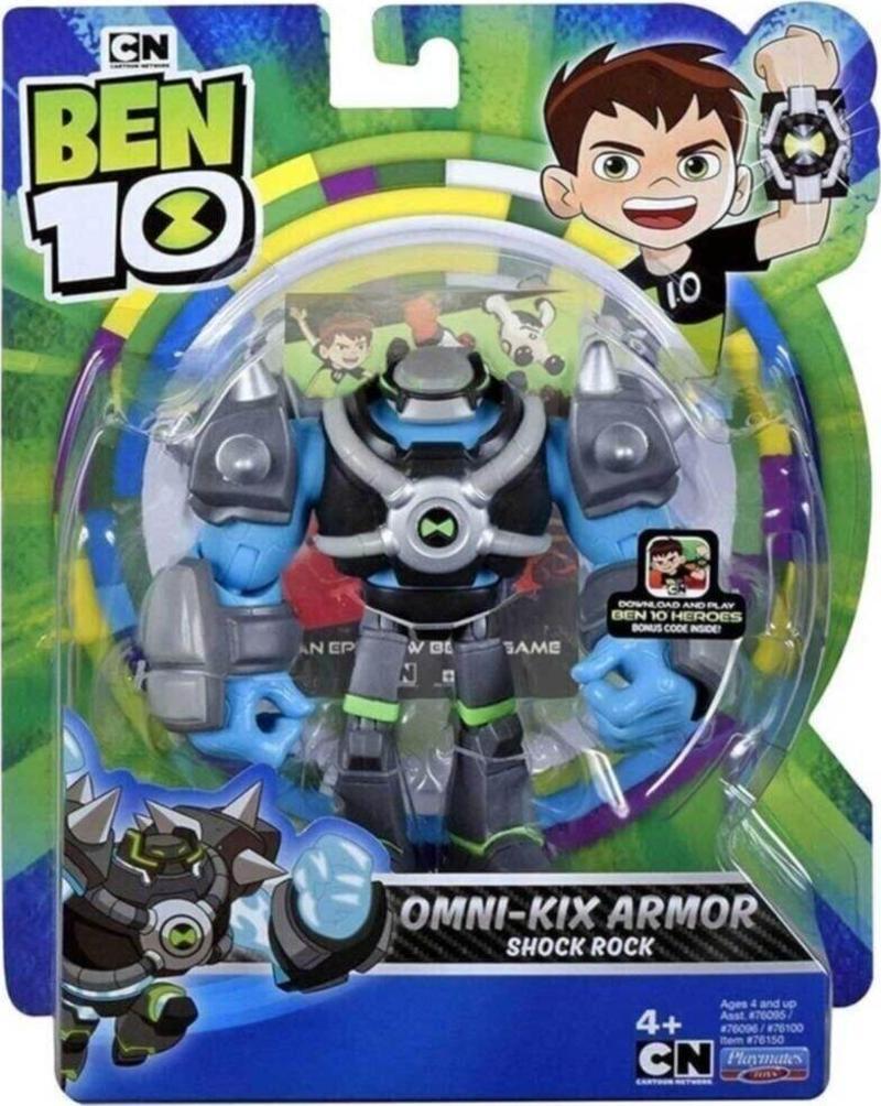 Ben 10 Aksiyon Figürler S1W10 - Omni-Kix Armor Shock Rock???????