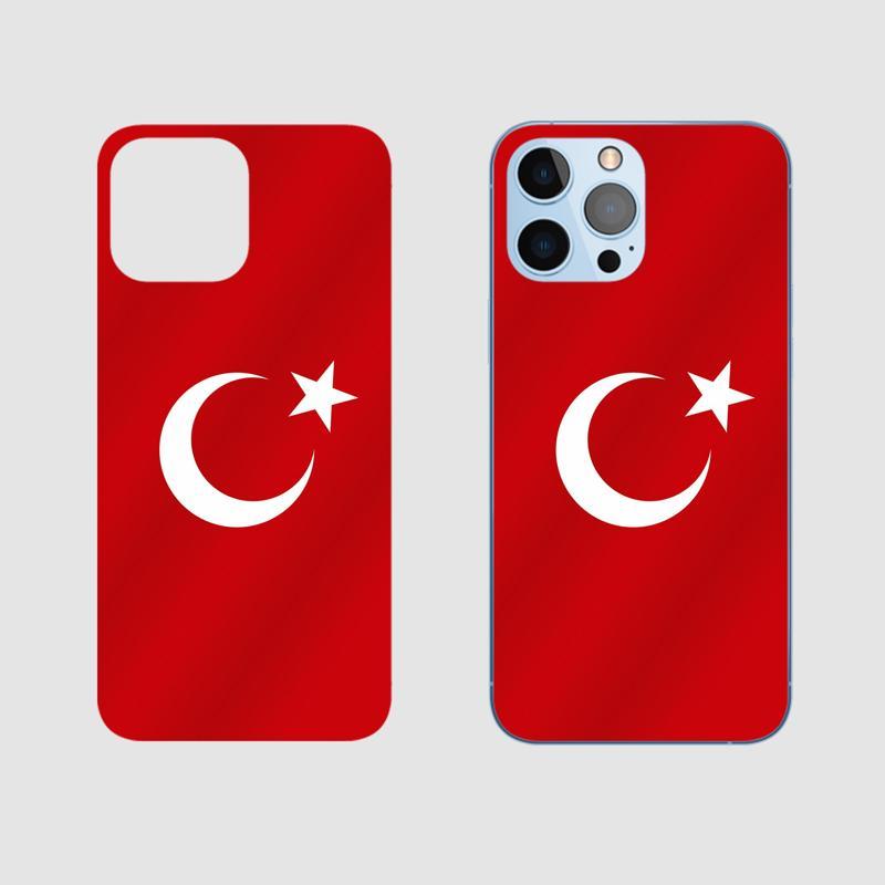 Winex Mobile Redmi Note 9S Türk Bayrağı Arka Kaplama