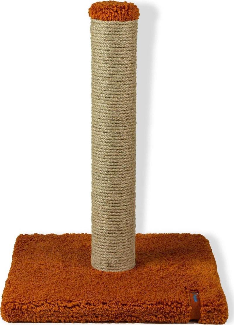 Tırmalama Ekonomik Tırmalama Tahtası 42 cm Peluş Tırmalama Tahtası Turuncu
