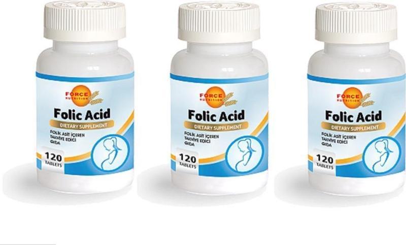 Nutrition Folic Asid 400 Mcg 120 Tablet 3 kutu