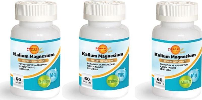 Nutrition Kalium Potasyum Magnesyum 60 Tablet 3 Kutu