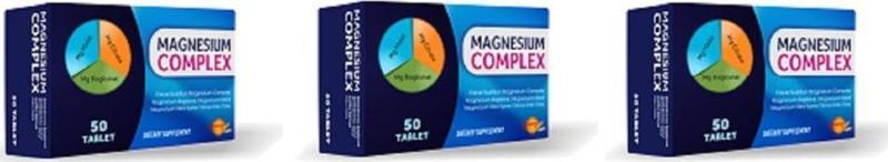 Magnesium Comp.50 Tb | 3 Adet-Malat-Sitrat-Bisglisinat