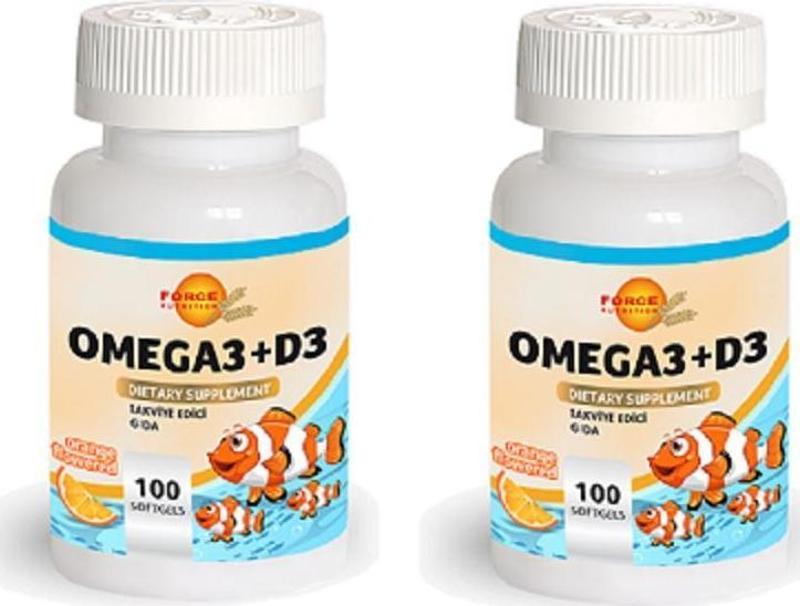 Omega3+D3 100 Softgels | 2 Adet