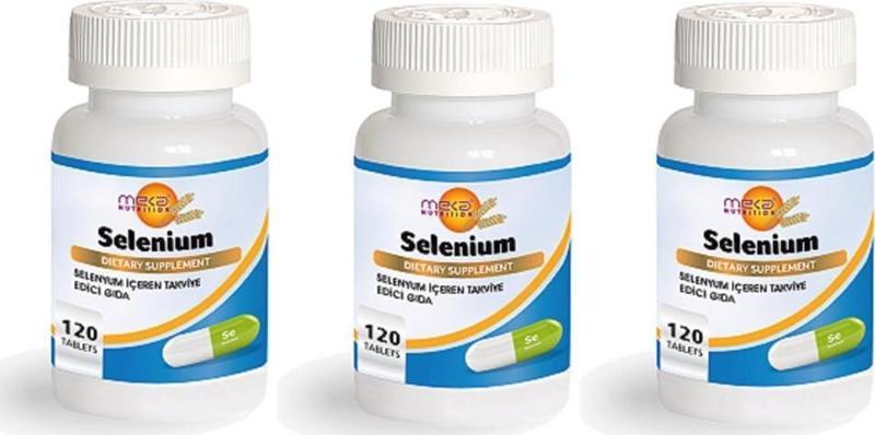 Nutrition Selenyum 200 mcg 120 Tablet 3 kutu