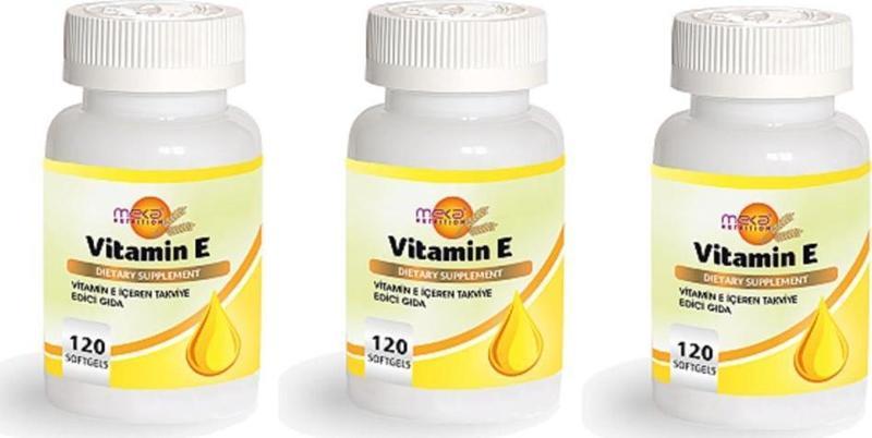 Nutrition Vitamin E 120 Softgel 3 Kutu