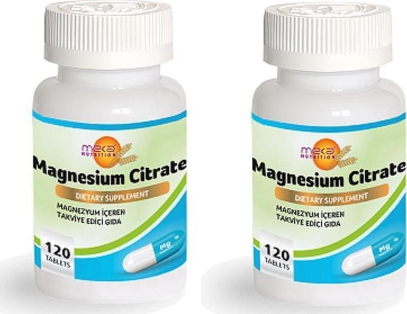 Magnezyum Sitrat ( Magnesium Citrate ) 120 Tablet 2 Kutu