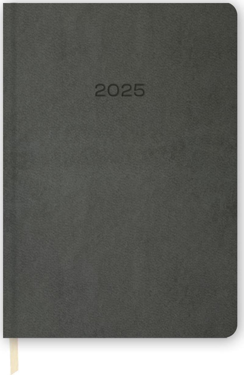 2025-14*20 Günlük Termo Deri Ajanda-Gri