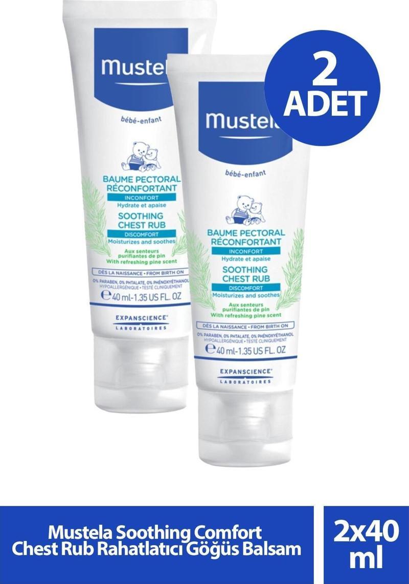 Soothing Comfort Chest Rub Rahatlatıcı Göğüs Balsamı 40 ml 2 Adet