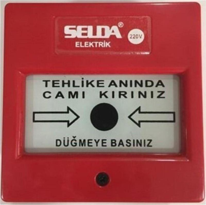 Yangın Ikaz Ihbar Butonu Alarm Butonu 220v