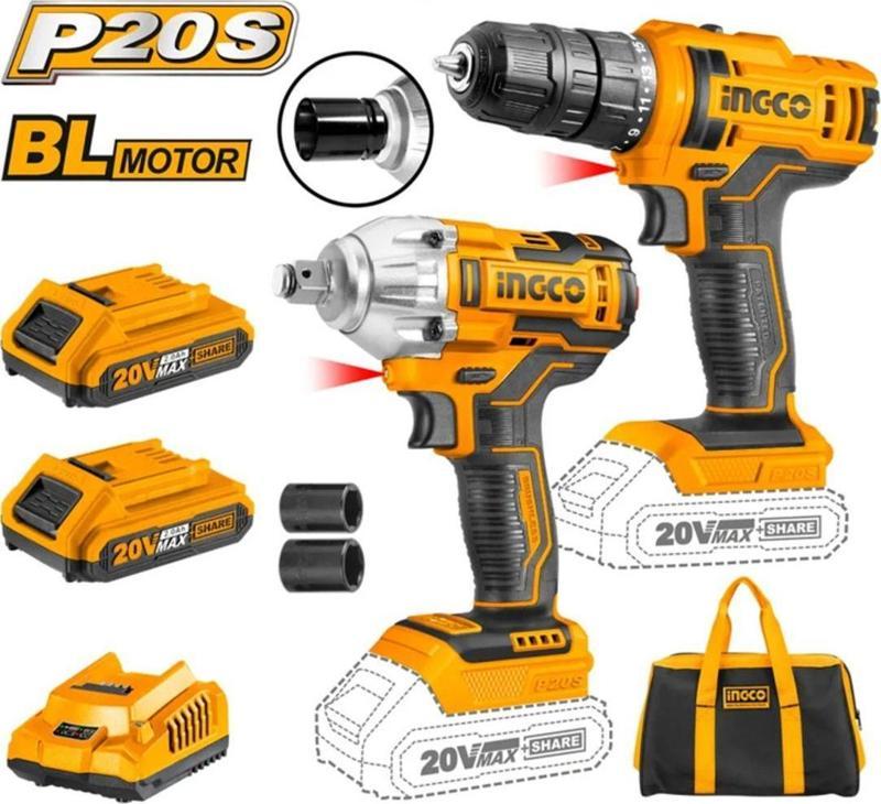 Cklı2017 Li-İon Akülü 2 Li Kombo Set - Matkap Ve Somun Sıkma 20 Volt 2.0 Ah Akü