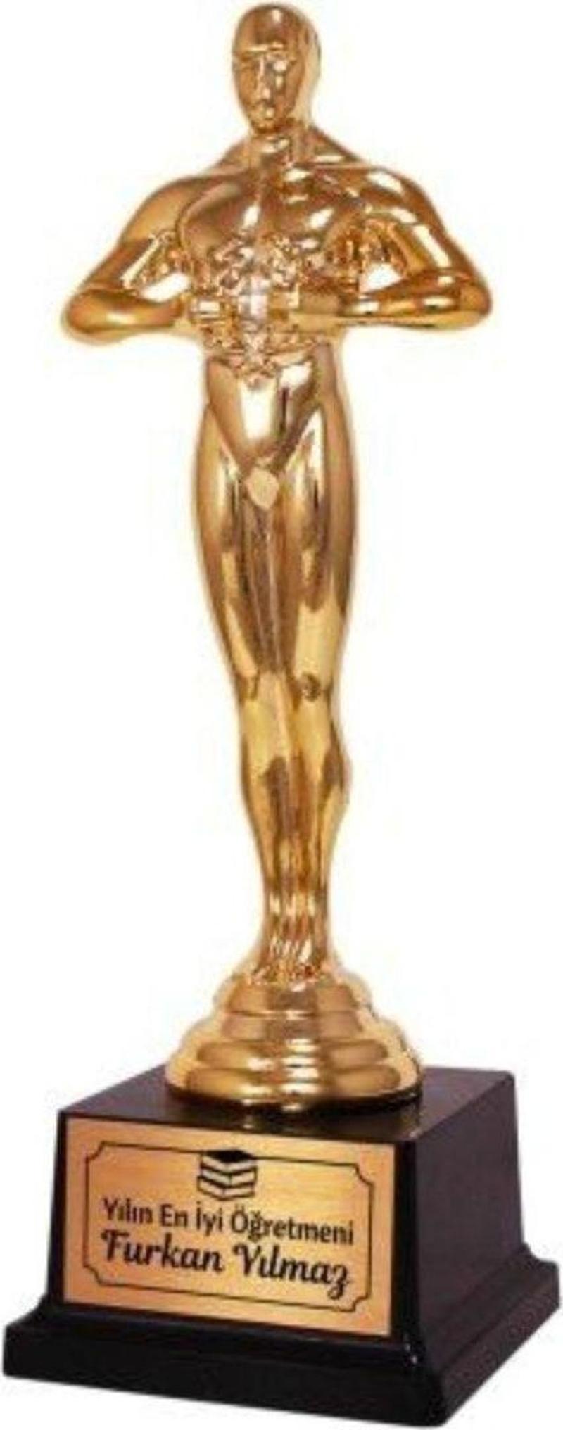 Kişiye Özel Yılın En İyi Öğretmeni Oscar Ödülü  Levhaya İsim Basılabilir Ürün