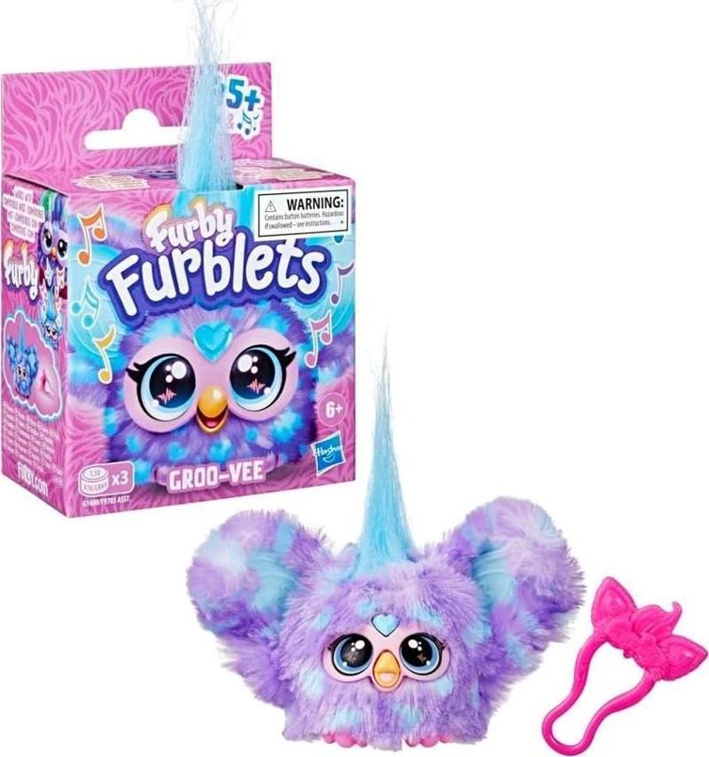 Furblets Groo-Vee Mini Friend, 45+ Ses ve Müzik, 6 Yaş ve Üstü İçin Elektronik Peluş