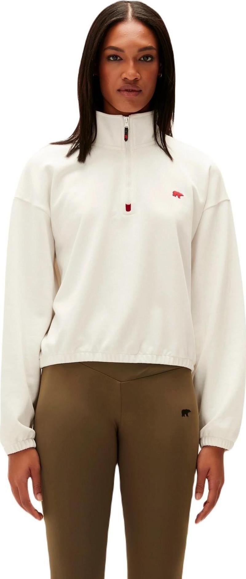 22.04.12.004-C04 Scarlette Half Zip Kadın Sweatshirt