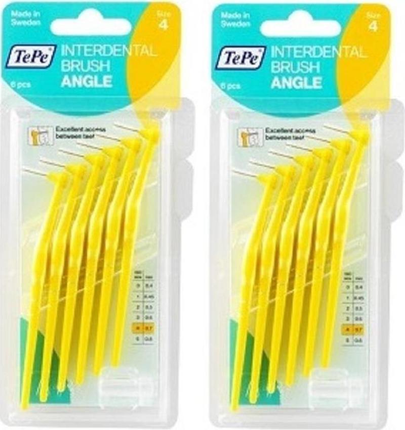 Angle Saplı Arayüz Fırçası 6 Lı Sarı 0,7 Mm |  2 Adet