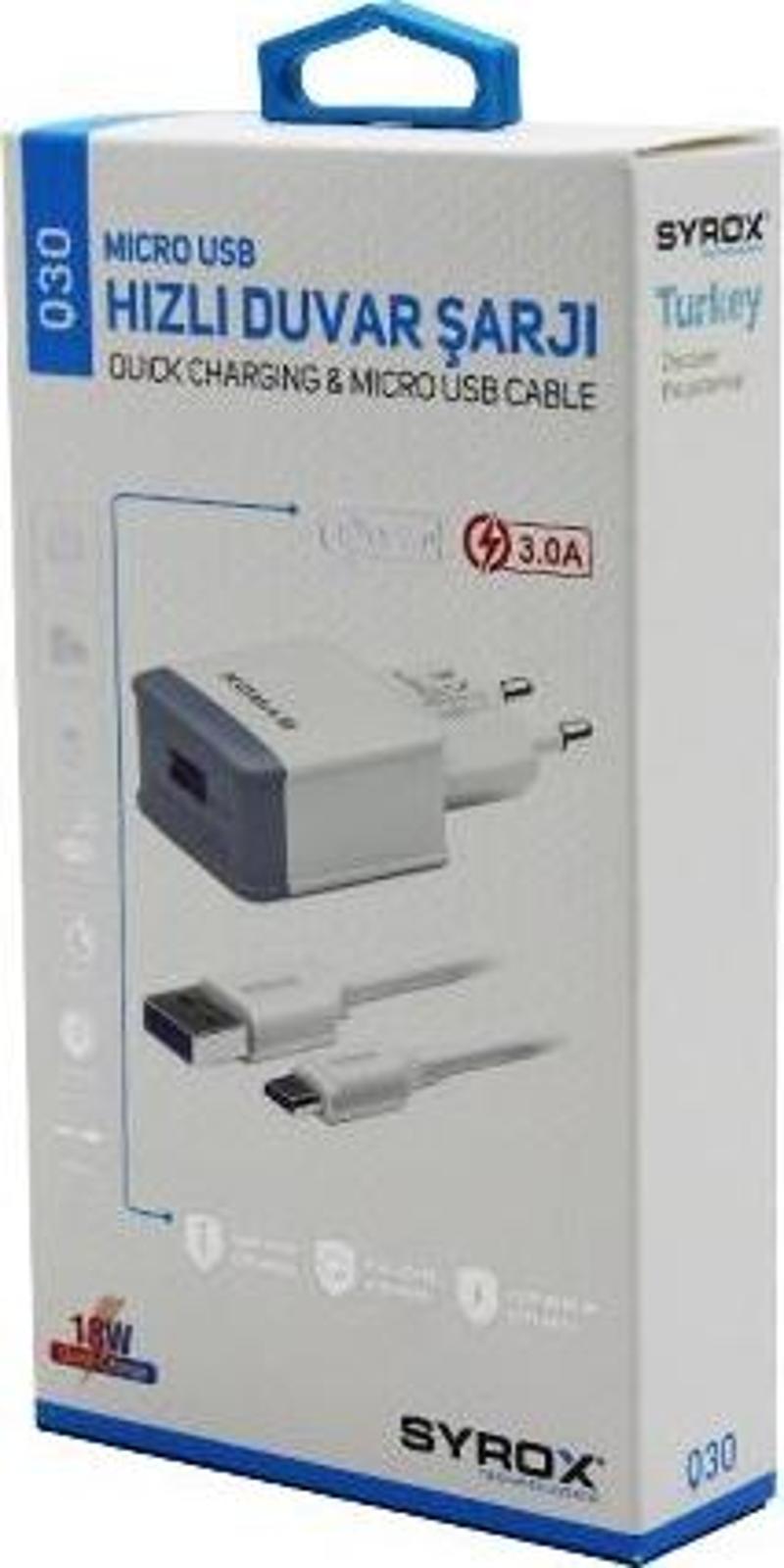 MICRO USB HIZLI 3.0A MİKRO SAMSUNG EV ŞARJ ALETİ (3877)