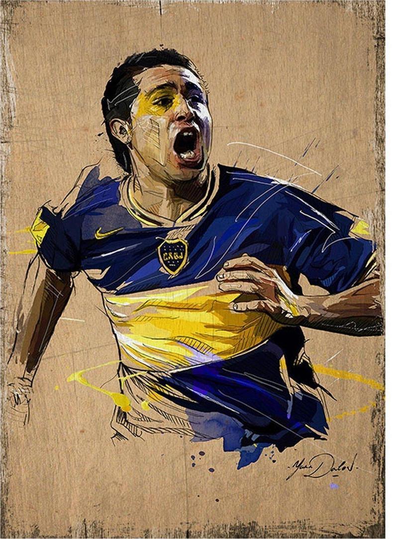 Boca Juniors Modern Ahşap Tablo