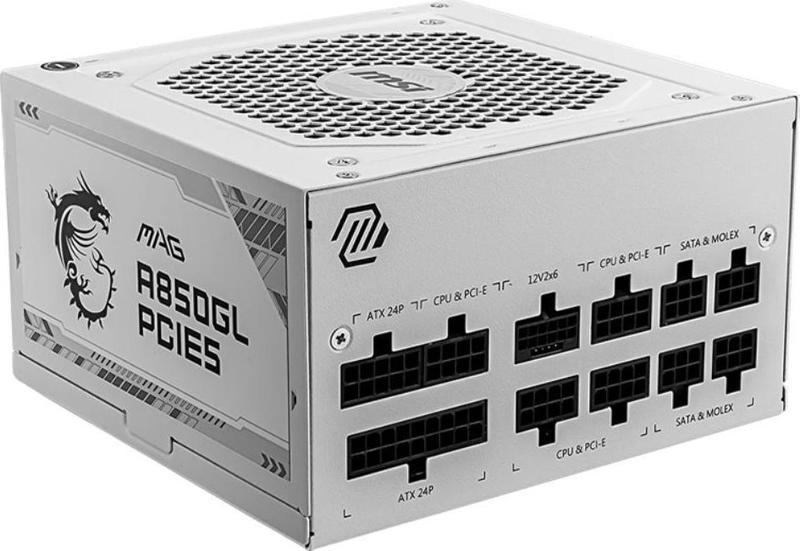 PSU MAG A850GL PCIE5 WHITE 850W 80+ GOLD POWER SUPPLY-BEYAZ