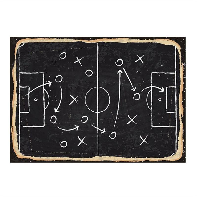 Futbol Taktik Modern Mdf Tablo