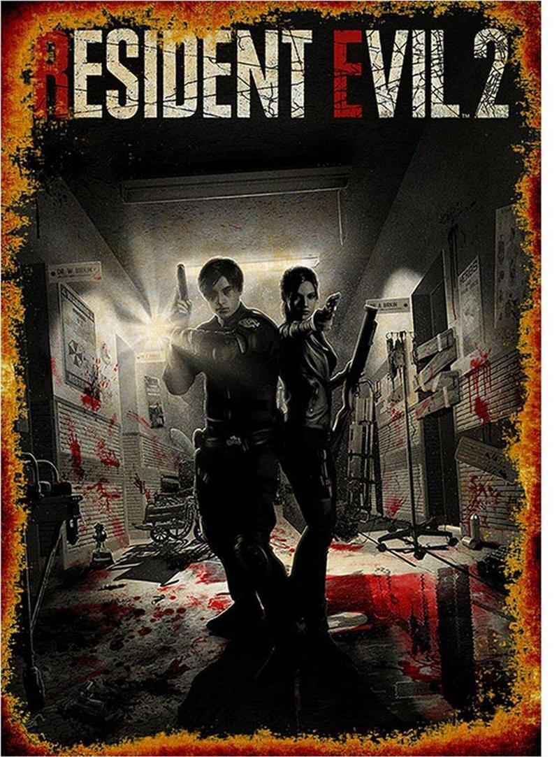 Resident Evil 2 Art Mdf Poster