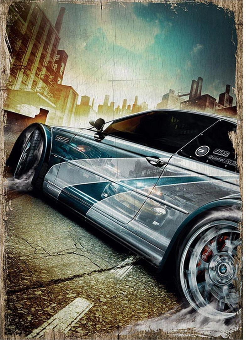 Need For Speed Most Wanted Modern Mdf Tablo