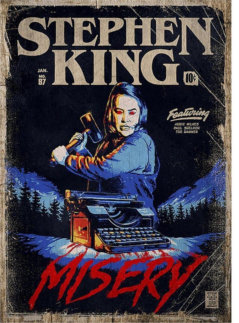 Stephen King Misery Sadist Mdf Poster